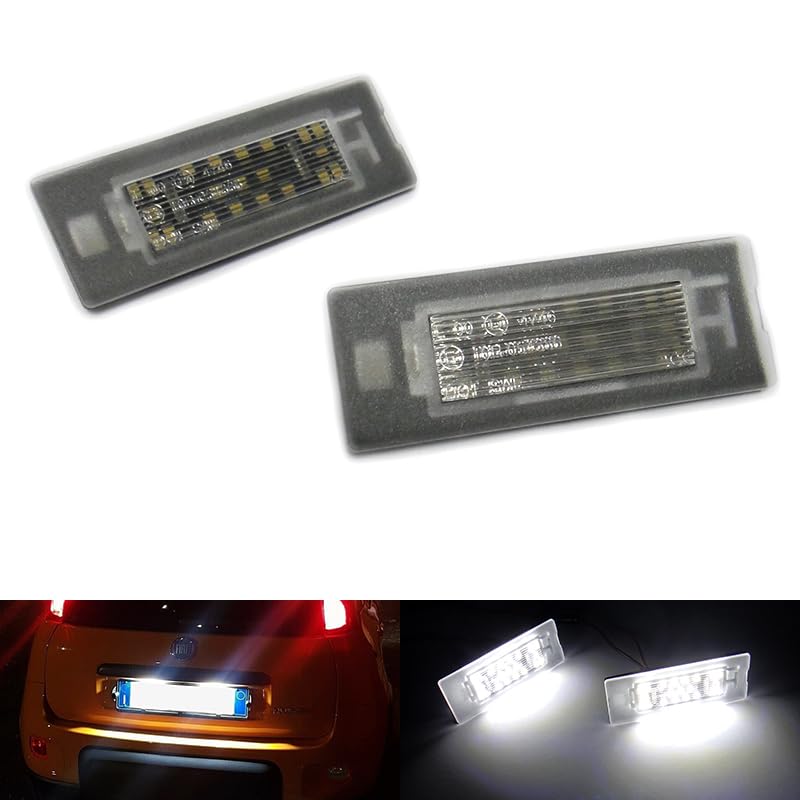 RZG Set di 2 luci per targa LED per 2003-2012 Panda 169 2012-2023 Panda 312/319