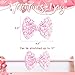 YanJie 4.5'' 3pcs Valentines Hair Bow for Baby Girls Love Heart Nylon Headbands Valentine Hair Accessories for Infants Pink Headband Cute Bowknot Barrettes Hearts Outfit