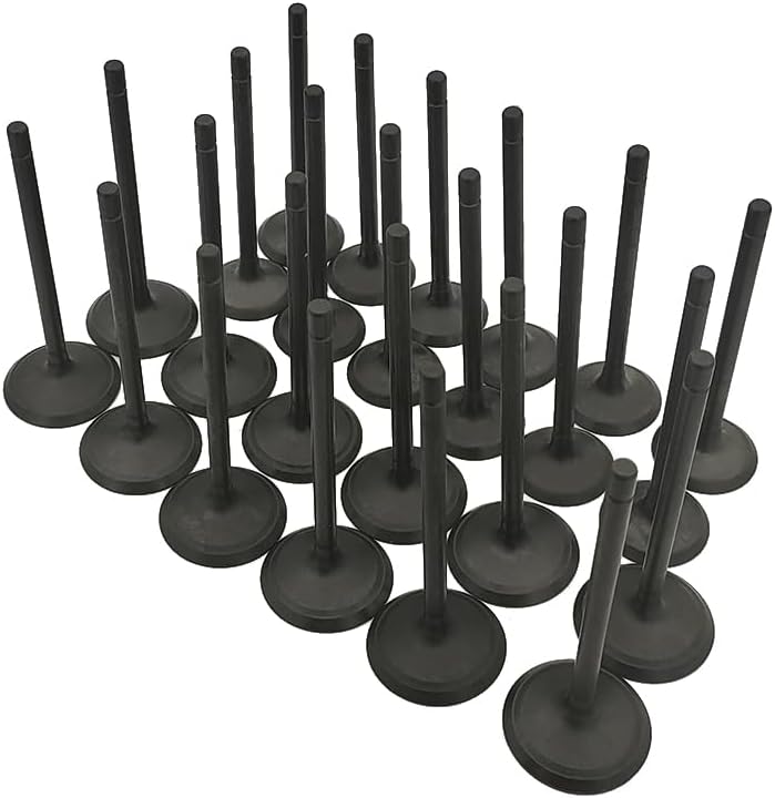 Tokinng 24Pcs Engine Intake Exhaust Valves Kit Fits for GMC SRX Saturn 3.6L V6 DOHC 24v LY7 LLT 2004-2016, Replace 12631975,12631974