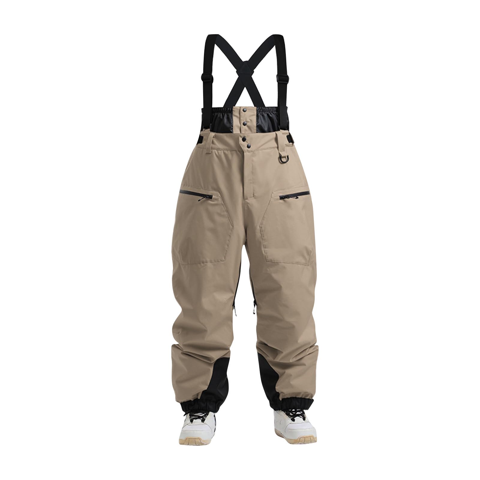 Skihose Herren Ski Latzhose Herren Wasserdicht Schneehose Baggy Snowboardhose Winterhose Warm Softshellhose Outdoorhose Ski Hose Männer Oversize Mit Träger