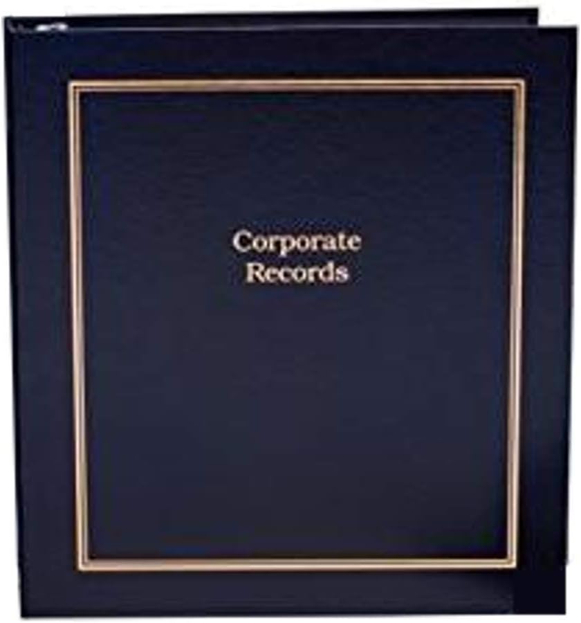 HUBCO 3-Ring Business Binder Portfolio with Company Name Tag Insert and Slipcase (Black)
