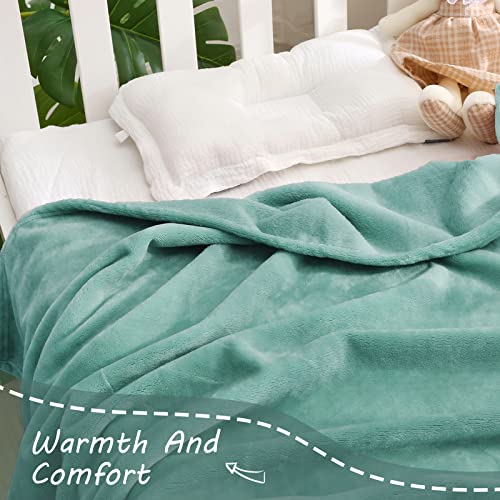 Exclusivo Mezcla Soft Lightweight Fleece Baby Blanket Throw Blanket For Boys, Girls, Toddler And Kids Nap Blankets For Crib Bedding, Nursery, And Security (40X50 Inches, Celadon) #TOP4