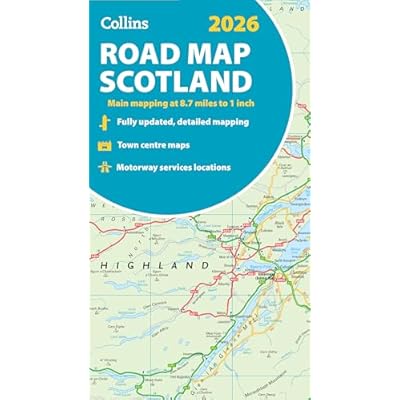 2026 Collins Road Map of Scotland