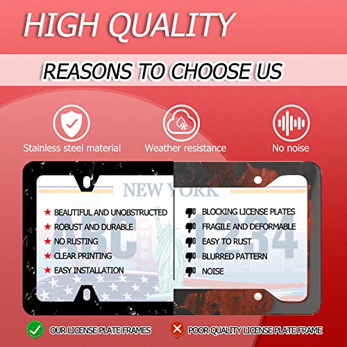 Brown Leopard Print License Plate Frame Cheetah Animal License Plate Holder Stainless Steel Rust-Proof Auto Parts Decoration With Screws For Men Women License Plate Cover 4 Holes 1Pcs #TOP1