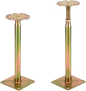 YXGJDP 2 Pack Adjustable Floor Jack，Mini Screw Jack，Adjustable Support Jack for The Floor,Post Floor Joist Jacks，Post 10.6"-13.6".