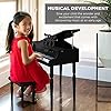 Best Baby Grand Piano Under $2000 27 Best Choice Products Kids Classic Wooden 30-Key Mini Grand Piano Musical Instrument Toy w/ Piano Lid, Bench, Foldable Music Rack, Song Book, Note Stickers, Enamel Finish - Black #2