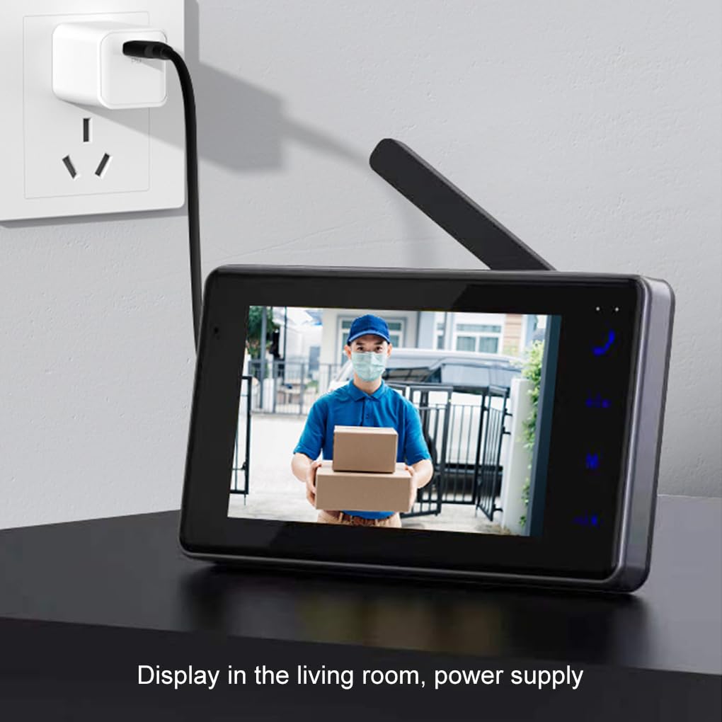 Sonnette vidéo sans Fil HD 1080p avec Batterie Rechargeable et