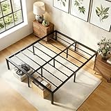 XKIPCH Base Cama King Size Metal 200x190x36cm King Size Base de Cama con Almacenamiento Marco de Cama King Size Resistente...