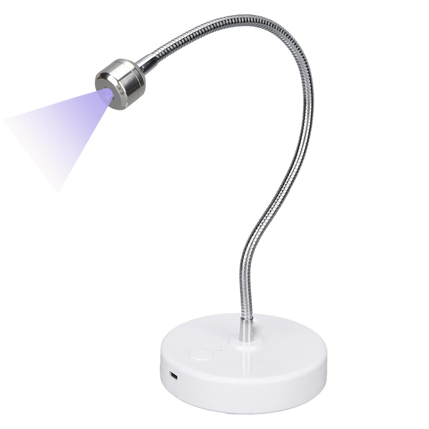 UV LED Nail Lamp for Gel Nail Polish Mini Cordless Gel x Nail Lamp Flash Cure Rechargeable Portable Gooseneck UV Light Nail Dryer for Home Nail DIY Manicure