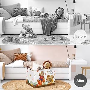 Clastylepumpkinturkeygiftbasketlargemapleleafscarecrowcartfallbasketfarmharveststoragebinforclothestoybook Urban Country Home Decor Clastyle pumpkin turkey gift basket large maple leaf scarecrow cart fall basket farm harvest storage bin for clothes toy book urban country home decor