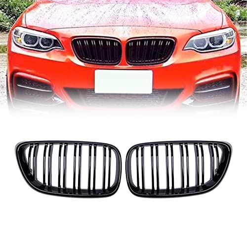 Grilles de pare-chocs avant BMW Série 2 F22 F23 F87 calandre double lamelle noir