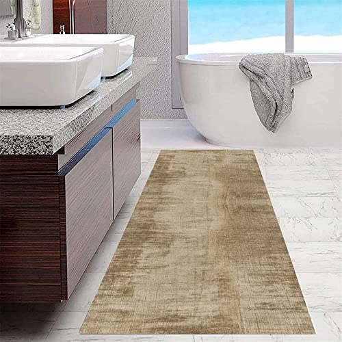 Alfombrilla de cocina 40x160cm lavable para suelo marron claro 5