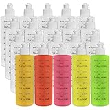 YOUEON 20 Pack 8 Oz HDPE Squeeze Bottles with Push/Pull Caps, Plastic Bottles with Squeeze Top...