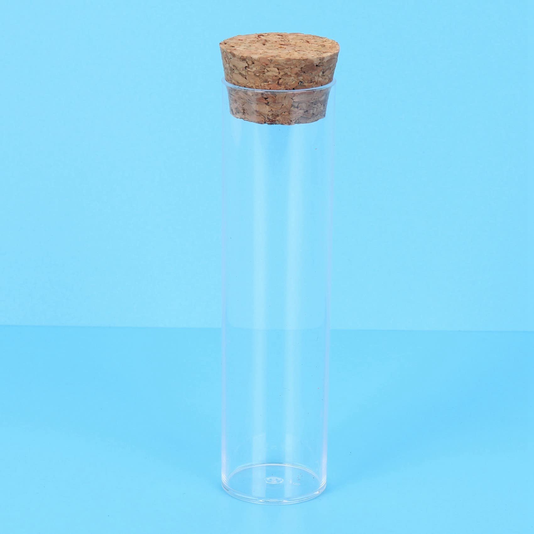 150 Stücke/Pack 25X95mm Tee Plastik Reagenz Glas mit Flachem Boden Drosophila Fläschchen Kultur RöHrchen mit Kork Stopfen