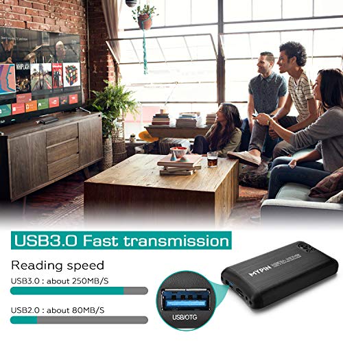 1080P Usb3.0 Hdmi Media Player Support 2.5" Sata Hdd With Hdmi/Av/Coaxial Output, Portable Mp4 Player For Videos/Music/Photos From Usb Drive/Sd Card/Internal Or External Hdd #TOP4
