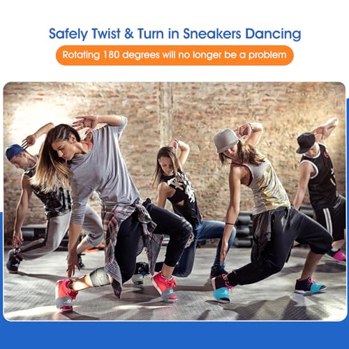 6 Pairs Dance Shoe Socks on Smooth Floors Over Sneakers,Shoe Cover Dancing Shoe Sliders Dancers Turning Socks Protect Knees3