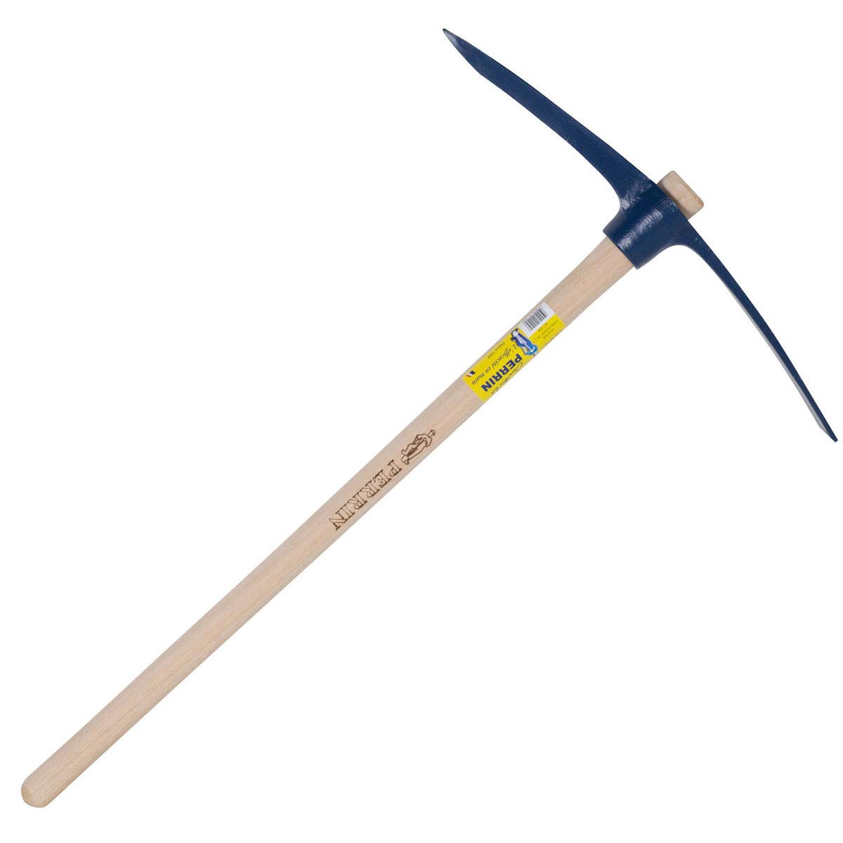 Outils Perrin Pioche Terrassier Oeil Rond avec Emmanché Droit 90, 2 kg