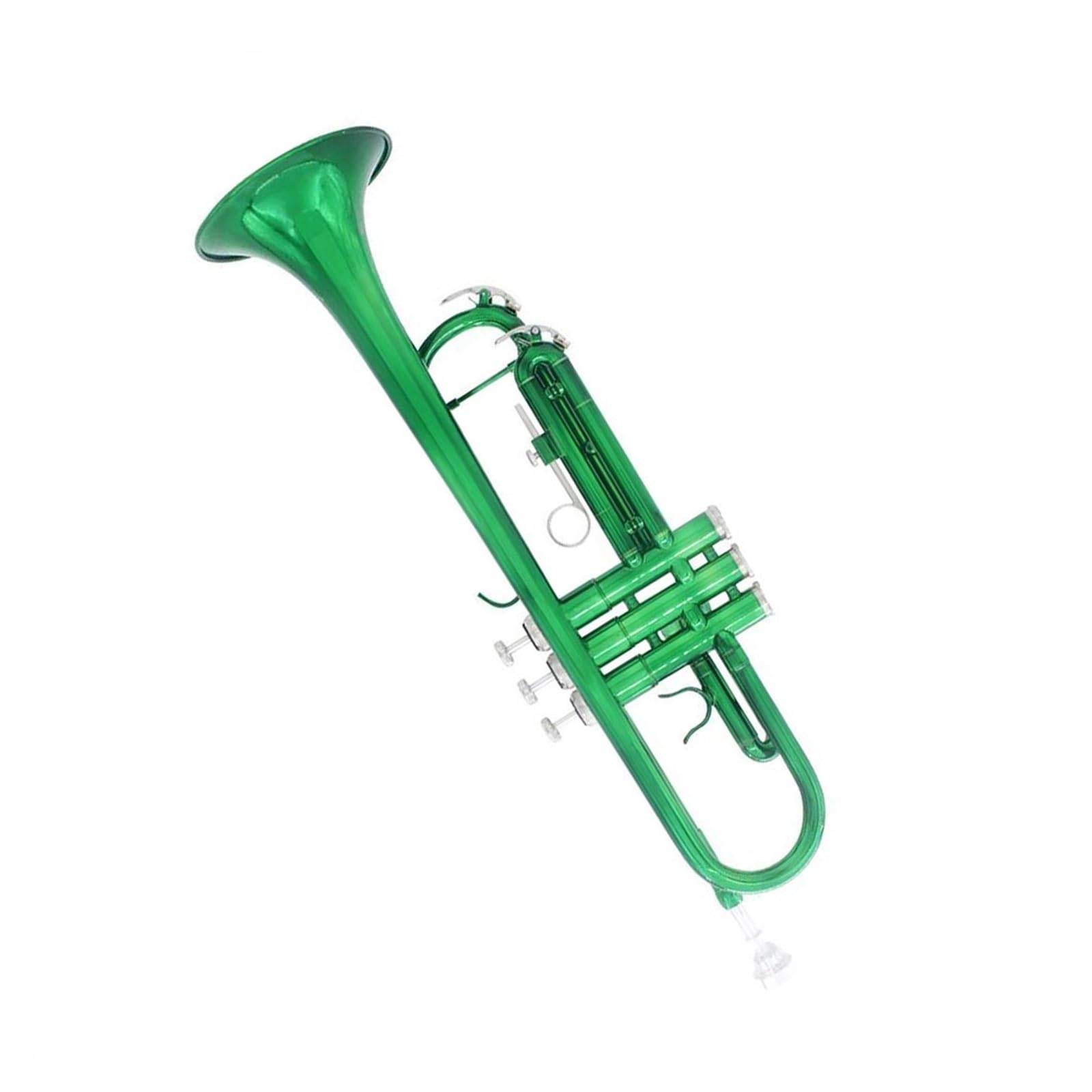 trąbka instrument Zestaw zielonej trąbki standardowa rurka miedziana z akcesoriami mała wykwintna rurka miedziana