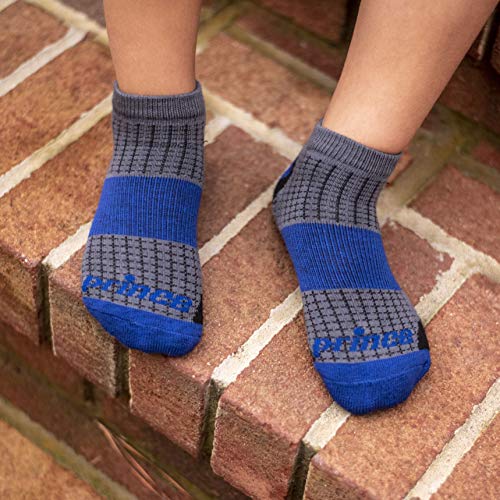 Prince Boys' Low Cut Athletic Socks For Active Kids (3-9 (Big Boys), Grey) #TOP3