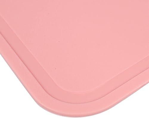 Miniatura 8 de Bloque de corte de plástico Tabla de cortar verduras de carne no desbordamiento anti con agujero colgante Tabla de cortar rosa