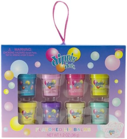 Dippin Dots 8 Pieces Flavored Lip Balm Set by Dippin' Dots