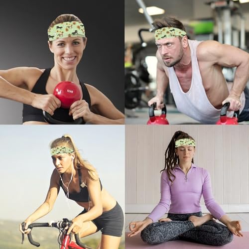 ZWPINITUP Daisy Horse – Faixa esportiva macia para tênis, corrida, academia, ciclismo, ioga, basquet