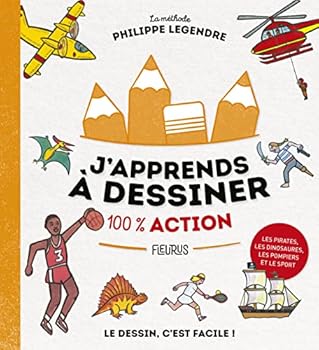 Hardcover J'apprends à dessiner - 100 % Action [French] Book
