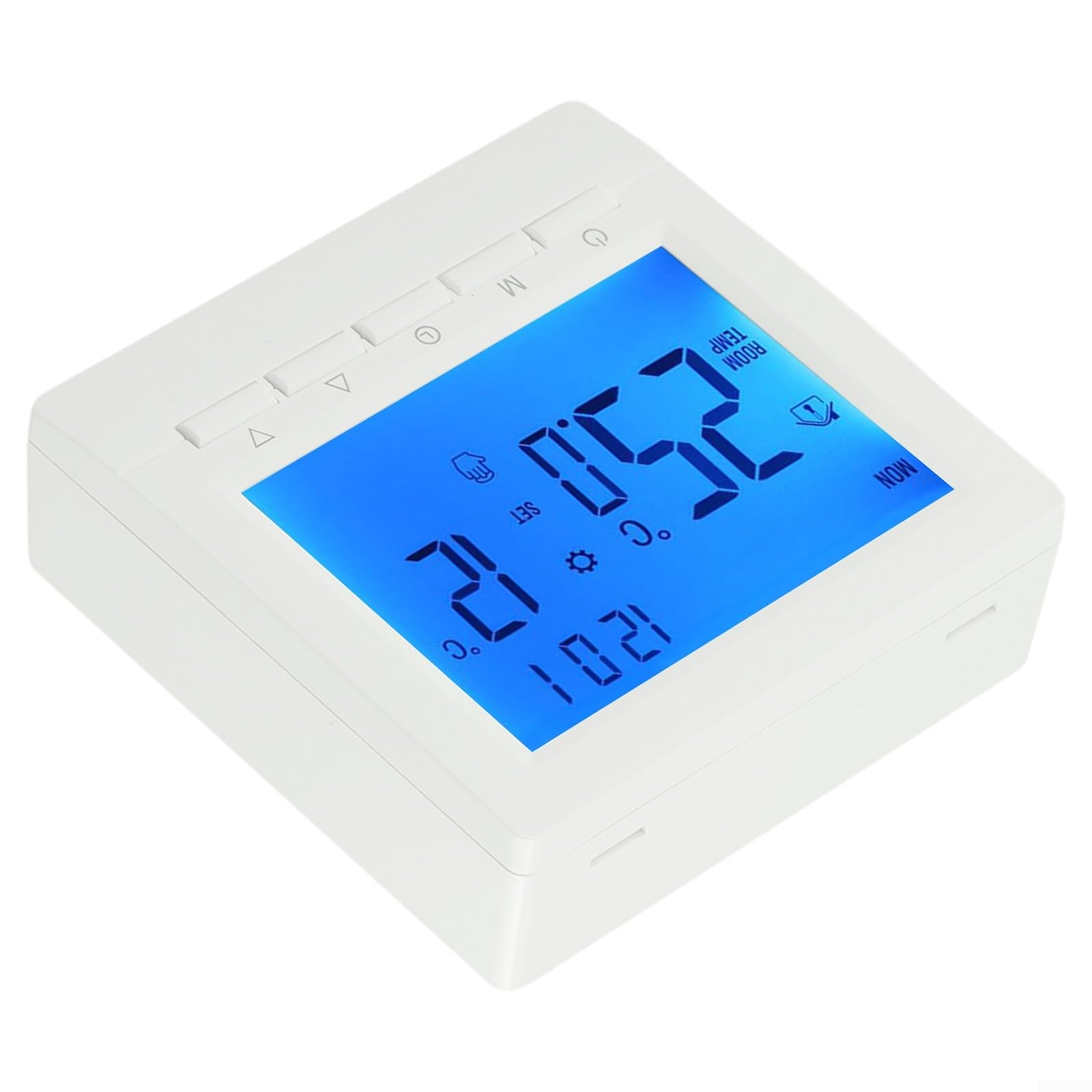 Termostato per Caldaia a Gas Programmabile Termostato Digitale per Casa Display Termostato Digitale per Riscaldamento Domestico con Sicurezza Blocco e Funzione Antigelo