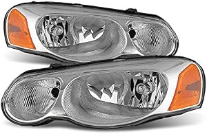 ACANII - For 2004-2006 Chrysler Sebring Sedan/Convertible Headlights Headlamps Replacement Driver + Passenger Side
