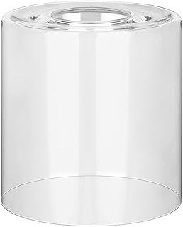1 Pack Clear Glass Shade Cylinder, Glass Lamp Shade Replacement Shade for Pendant light,