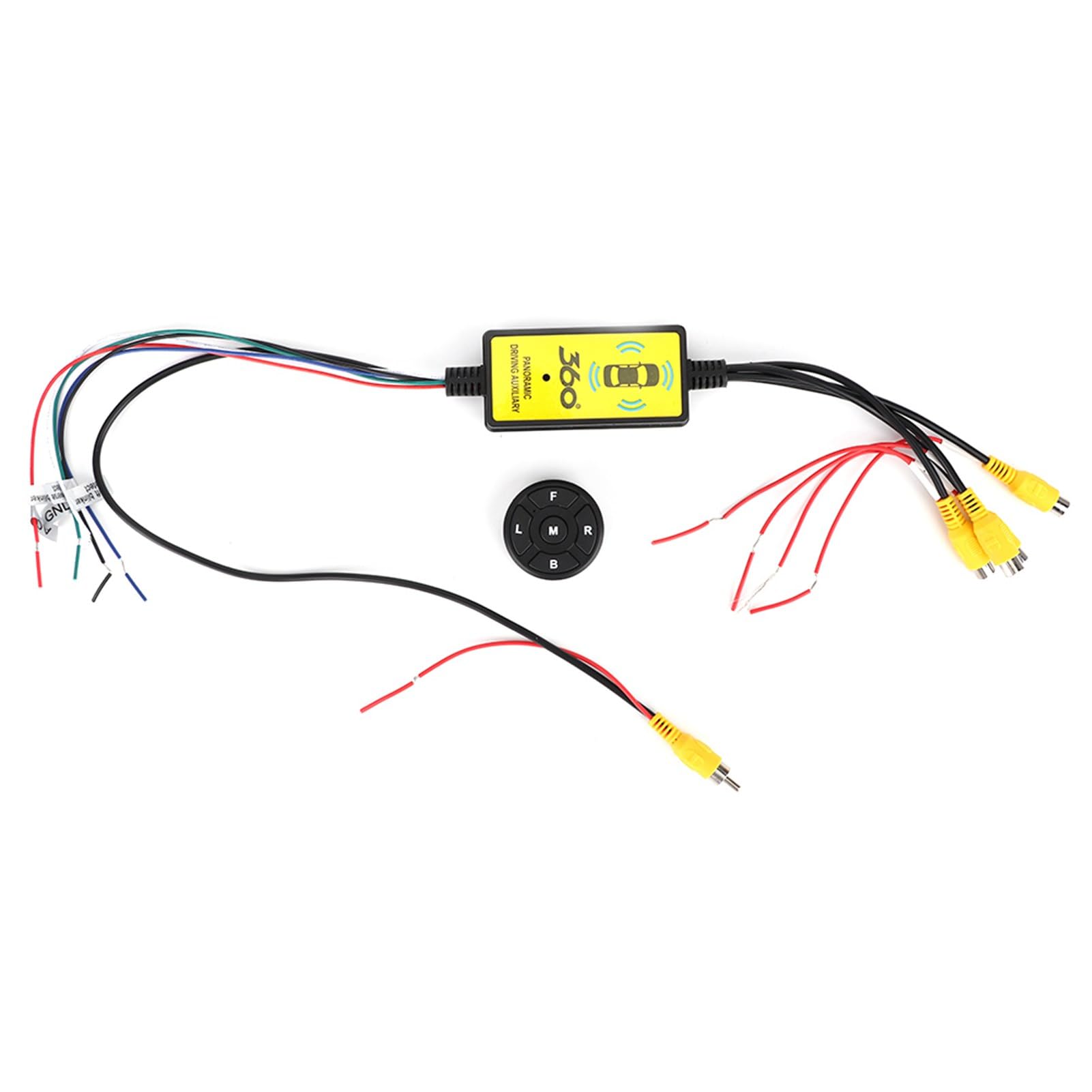 Dioche Video Switcher, Convertitore Video Switcher Intelligente per Auto 4 Ingresso 1 Uscita Switch Video Ricambi Auto