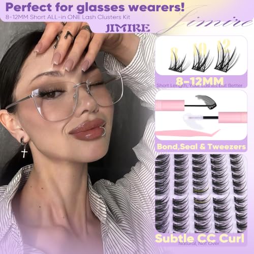Image of Natural Lash Clusters Kit Wispy 8-12MM Short Eyelash Clusters Kit 120Pcs