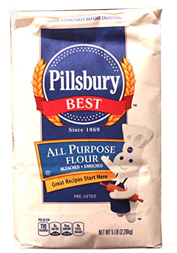 Pillsbury Best Bleached- Enriched Flour 4 Packs 20LB (5LB each Pack)