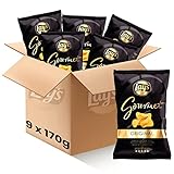 Lay's Gourmet - Patatas Fritas con Sabor Original, Pack de 9 Bolsas de Patatillas Deliciosas e Irresistibles, Snack y Aperitivo, Total: 9 x 170g = 1530 g