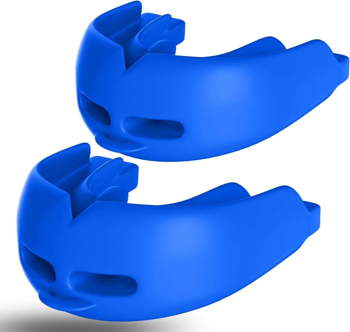 2Pcs Sport Mouth Guard Youth Adult, Mouthguard for Braces, Wrestling Mouthguards for Braces, No Boil Mouth Guard, Helmet Strap, Soft, Football Hockey Boxing,Taekwondo, Jujitsu Rugby