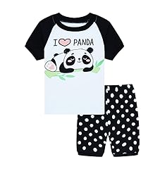 Popshion Baby Girls Pajamas Short Sleeve Cotton Jammies Toddler Girl Summer Clothes Short Sets 2 to 10 Years