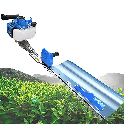 LXYYSG Taille Haies Thermique, Taille-Haies Moteur 2 Temps Débroussailleuse, Taille Haies sans Fil à Essence, Cisaille à Gazon avec Protège-Lame pour Jardins/Parcs