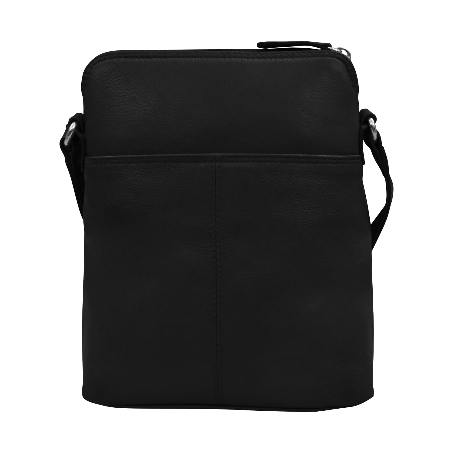 ili New York Damen Leder Schultertasche W/Seite Organisieren Umhängetasche
