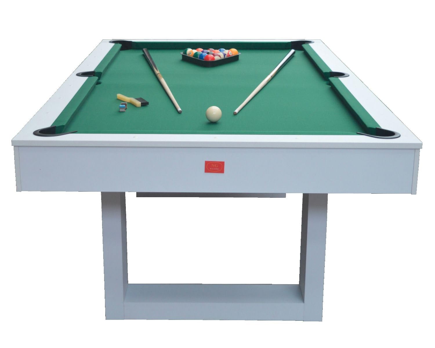 Biliardo Tavolo SENECA 3 in 1 - (226x125x82 cm) - Diventa Tavolo da Pranzo e Ping Pong - tutti accessori per i giochi inclusi