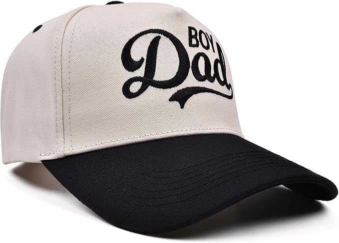 Image of Dad Hat for Men, New Dad Gifts for Husband,Fathers Day Birthday Gifts from Daughter Son Wife- Vintage Two Tone Hat for Men