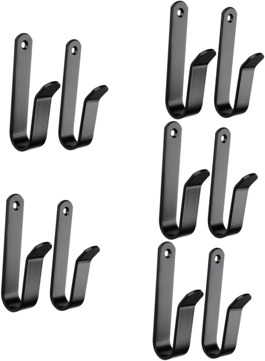 Toyvian 5sets Metal Wall Mounted Skateboard and Surfboard Hangers Storage Hooks for Garage Easy Installation for Snowboard and Kiteboard Display