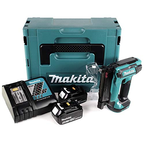 Makita DPT 353 RMJ, cloueuse sans fil 18 V, coffret Makpac + 2 batteries 4,0 Ah