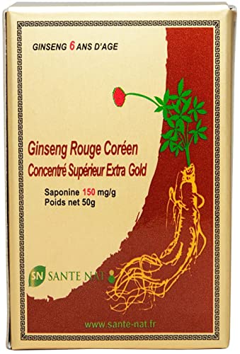 GINSENG ROUGE Coréen 50G EXTRA GOLD - Extrait Concentré 6 ans d'â...