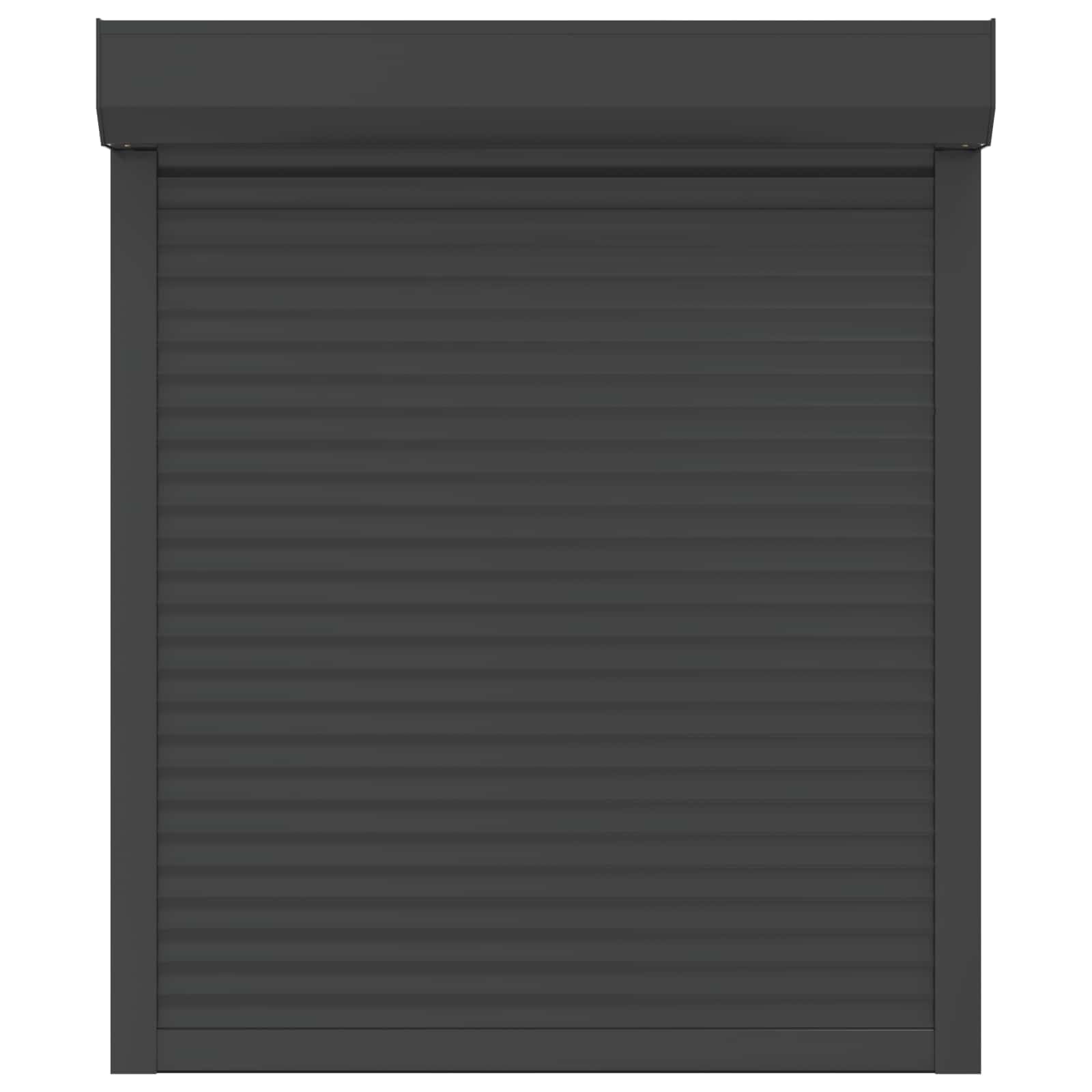 Store enrouleur anthracite 100 x 120 cm en aluminium et polyuréthane pour fenêtre - Protection contre les regards indiscrets et la chaleur - Utilisation manuelle