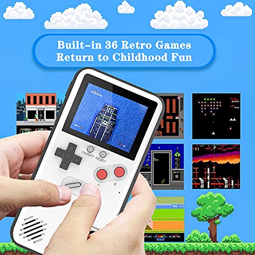Gameboy Phone Cases, Retro 3D Gameboy Case For Iphone With 36 Small Games, Color Display Shockproof Video Game Phone Case, Phone Protective Case(For Iphone 13 Pro Max,White) #TOP1