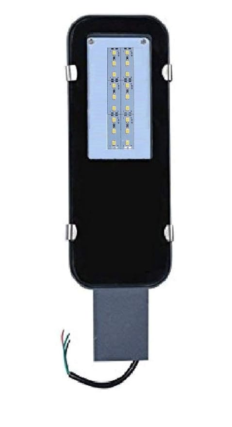 Saish Solutions 12 Volts 7 Watts DC LED Street Light Directly Run on Any 12 Volts Battery or 10 to 20 Watts Solar Panel via Solar Charge Controller or Any 230 Volts AC Adaptor from 1 to 3 Ampere