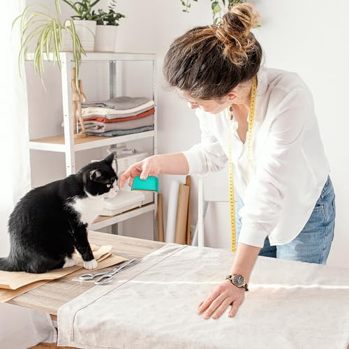 Image of 4 Packs Different Pet Hair Remover Set with Storage Bag - 180 Rotating Carpet Scraper Rake, Medium & Small Hair Removal Cleaner Tool for Couch Carpet Rug, Pet Comb for Shedding Grooming