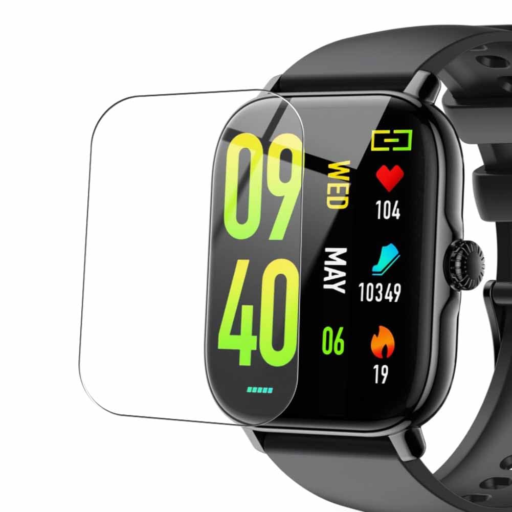 [3 Pack] Synvy Screen Protector Film, compatible with IFMDA P72 LSW2 1.85"" smart watch smartwatch Guard Sticker [ Not Tempered Glass Protectors ], Transparent