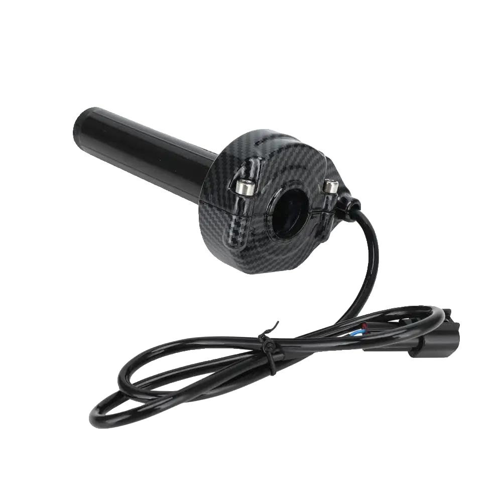 Throttle Turn Grip Compatible avec Light X/S E-Bike – Fibre de carbone Style Handlebar Grips avec Assembly Throtle