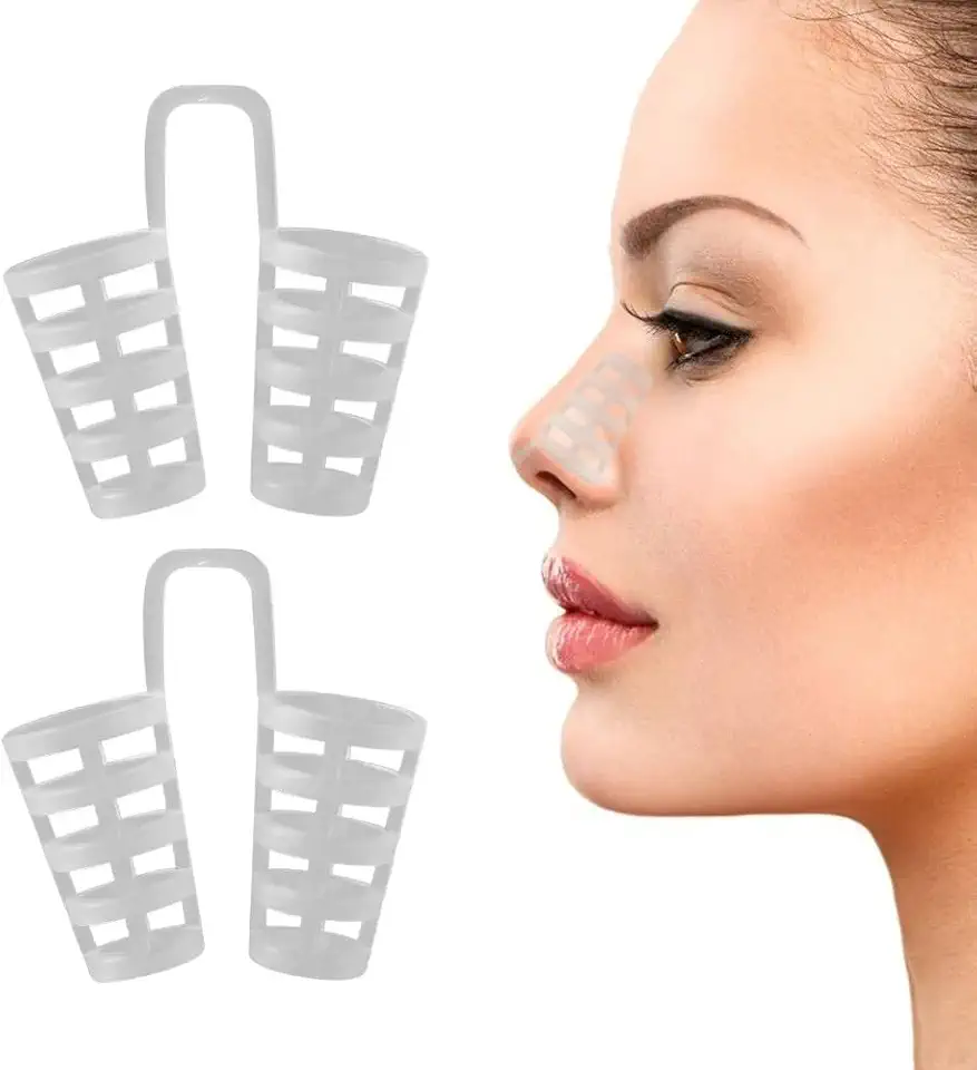 KIT 2 Dilatador Nasal Anti-Ronco em Silicone Macio, Auxilia a Respiração Noturna, Conforto para Sono Mais Profundo, Uso para Desvio de Septo, Dispositivo Discreto, Reutilizável e Confortável Thafe